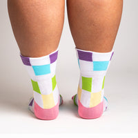 Sock it to Me "Check You Out" Turn Cuff Crew Socks