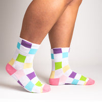Sock it to Me "Check You Out" Turn Cuff Crew Socks