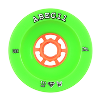 ABEC 11 Wheels SuperFly 111mm 74a Green 4 Pack