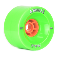 ABEC 11 Wheels SuperFly 111mm 74a Green 4 Pack