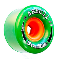 ABEC 11 Wheels Classic Freerides 72mm 81a Green 4 Pack