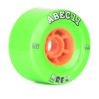 ABEC 11 Wheels Refly 90mm 74a Lime/ Orange 4 Pack