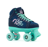 Rio Roller Lumina Roller Skates Navy Green + FREE SFR SKATE BAG