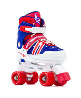SFR Spectra Kids Adjustable Quad Skates -  Blue Red