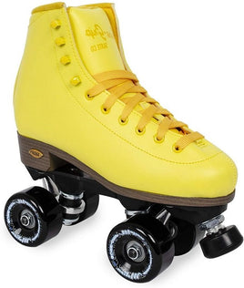 Suregrip Fame Outdoor Roller Skates Golden Hour Yellow with Motion Wheels