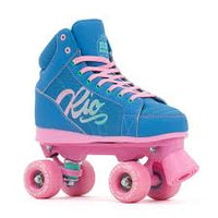 Rio Roller Lumina Roller Skates Blue Pink + FREE SFR SKATE BAG