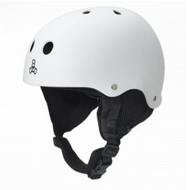 Triple 8 O'School Snow Helmet White Gloss