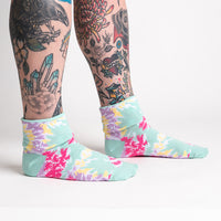 Sock it to Me "Feeling Groovy" Turn Cuff Crew Socks