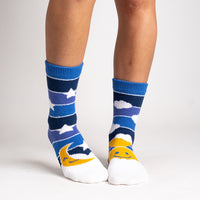 Sock it to Me "My Sun and Moon" Womens Crew No-Slip Socks