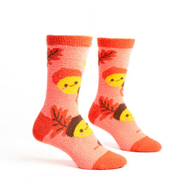 Sock it to Me "Acorn-ey" No-Slip Crew Socks