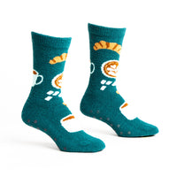 Sock it to Me "A Lil' Bit Flaky" No-Slip Crew Socks