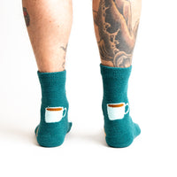 Sock it to Me "A Lil' Bit Flaky" No-Slip Crew Socks