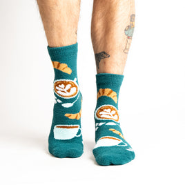 Sock it to Me "A Lil' Bit Flaky" No-Slip Crew Socks