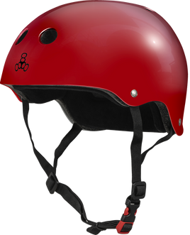 Triple 8 THE Certified Helmet SS Scarlet Red Glossy