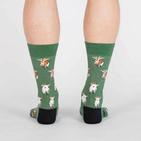 Sock it to Me Dapper Goats Mens Crew Socks