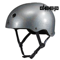 Triple 8 Deep Cover Helmet Silver Glitter