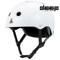 Triple 8 Deep Cover Helmet White Glossy