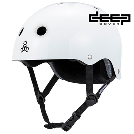 Triple 8 Deep Cover Helmet White Glossy