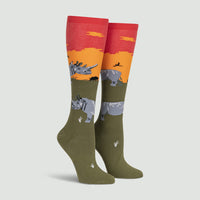 Sock it to Me Rhino-Corn Knee High Socks