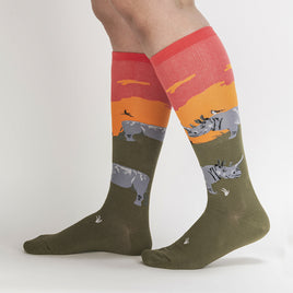 Sock it to Me Rhino-Corn Knee High Socks