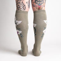 Sock it to Me "Orchids" Knee High Socks
