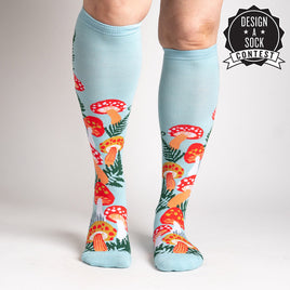 Sock it to Me "Wonderland Mushrooms" Knee High Socks