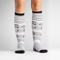 Sock it to Me Foot Notes Knee High Socks