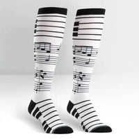 Sock it to Me Foot Notes Knee High Socks