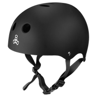 Triple 8 Halo Water SS Helmet All Black Rubber