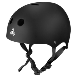 Triple 8 Halo Water SS Helmet All Black Rubber