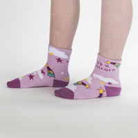 Sock it to Me 99% Unicorn Junior Turn Cuff Crew Socks