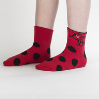 Sock it to Me Love Bug Youth Turn Cuff Crew Socks