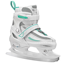 RDS Summit Girls White/ Mint Adjustable Ice Skate