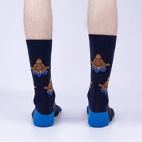 Sock it to Me "Meditating Bigfoot" Mens Crew Socks