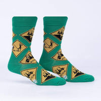 Sock it to Me "Golf Xing" Mens Crew Socks