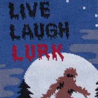 Sock it to Me "Live, Laugh, Lurk" Mens Crew Socks