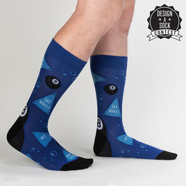 Sock it to Me Sources Say Yes Mens Crew Socks
