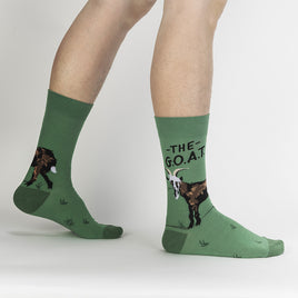 Sock it to Me The G.O.A.T. Mens Crew Socks