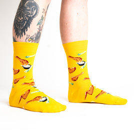 Sock it to Me "Spread Your Wings and Fry" Mens Crew Socks