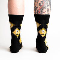 Sock it to Me "Pirate Crossing" Mens Crew Socks