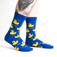 Sock it to Me "Rubber Duckie" Mens Crew Socks