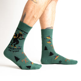 Sock it to Me "Krampus Believes in You" Mens Crew Socks