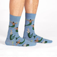 Sock it to Me Mermen Mens Crew Socks