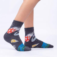 Sock it to Me "Let's Kick It" Junior Crew Socks 3-Pack