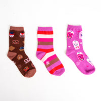 Sock it to Me "The Sweet Life" Youth Crew Socks 3-Pack