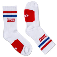 EPIC Socks White/Red/Blue