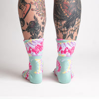 Sock it to Me "Feeling Groovy" Turn Cuff Crew Socks