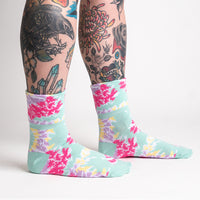 Sock it to Me "Feeling Groovy" Turn Cuff Crew Socks