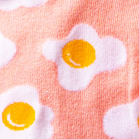 Sock it to Me "Sunny Side Up" Turn Cuff Crew Socks