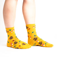 Sock it to Me "I'm Fallin' for You" Turn Cuff Crew Socks